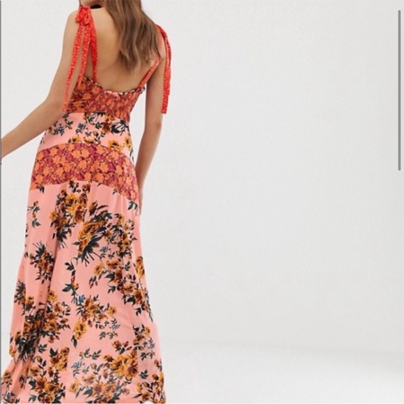 Free people lover boy floral maxi dress size 2 sundress summer cottagecore - Picture 3 of 13